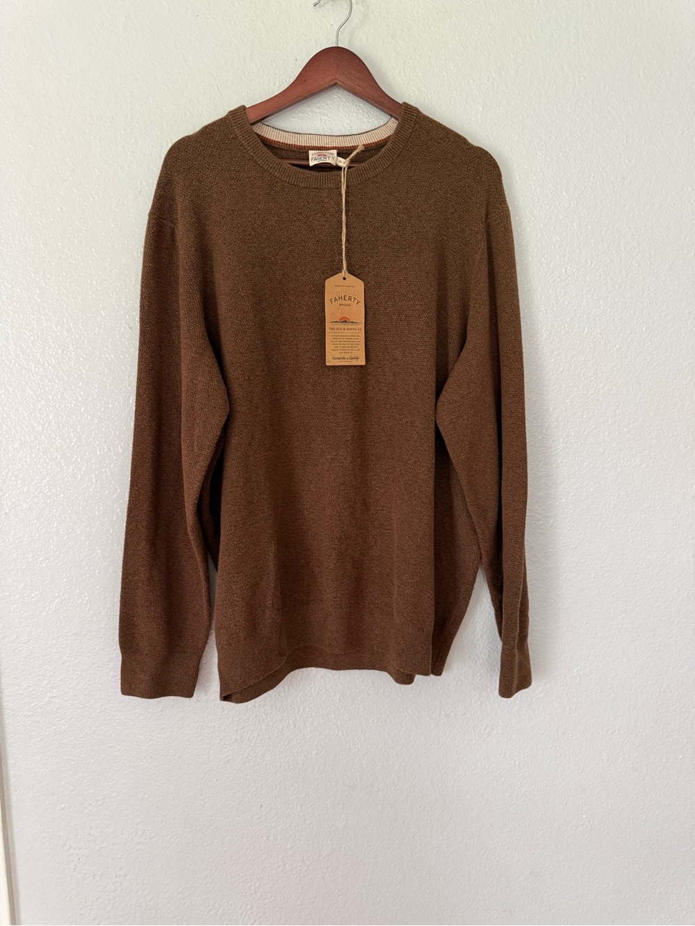 New Faherty Men’s Jackson Crew Sweater Size: XXL